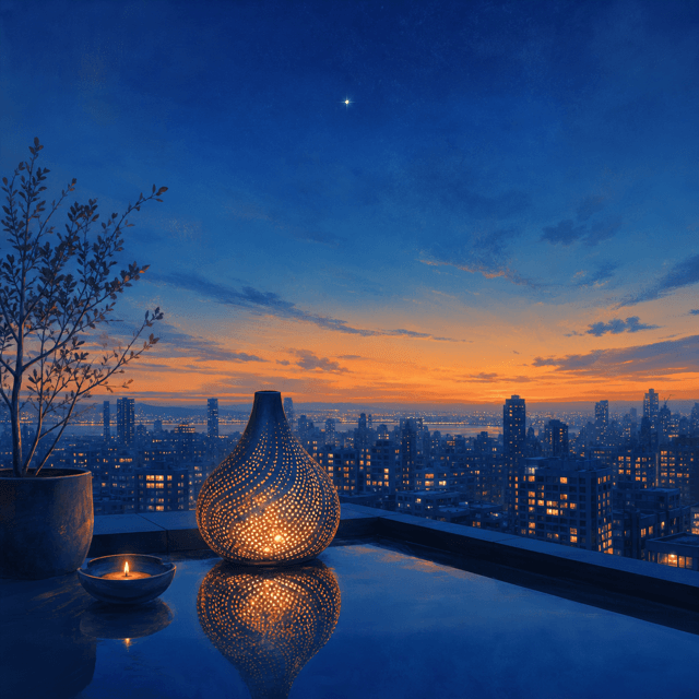 夜幕降临 冥想封面 - 表面冥想