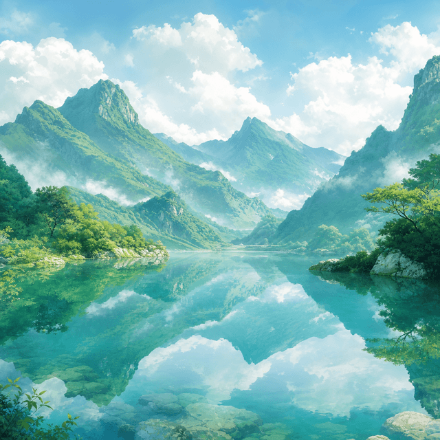 青山绿水 冥想封面 - 表面冥想